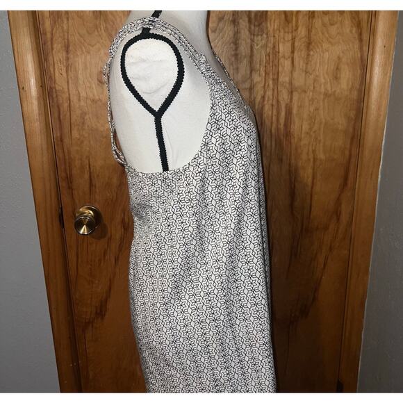 RVCA Strappy Blue and White Diamond Abstract Print Dress Size Small - Picture 4 of 10